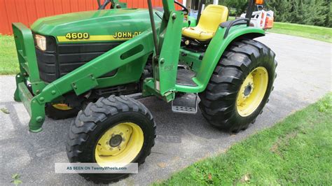 John Deere 4600 4x4 Compact Tractor W Loader Hydrostatic 43 Hp Diesel