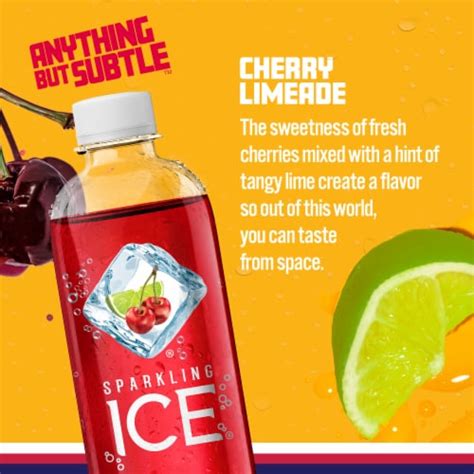 Sparkling Ice Cherry Limeade Flavored Sparkling Bottled Water 17 Fl