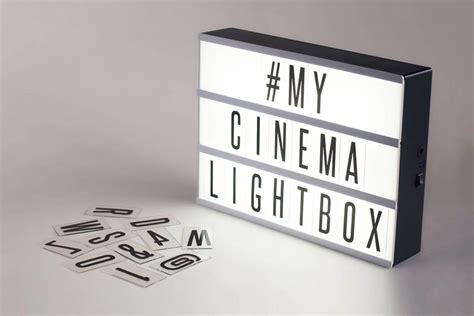 This Retro Cinema Lightbox Is Perfect For Writing Fun Or Motivational