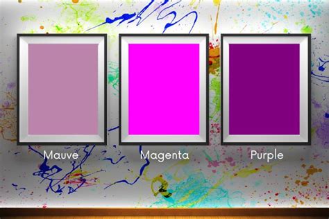Mauve Vs Magenta Vs Purple Differences Explained