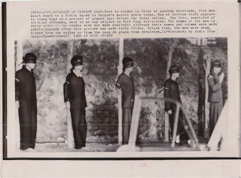 Execution Of 5 Criminals By Firing Squad Rare Vintage C1960s Vietnam War Photo 2074444472