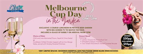 Melbourne Cup Day 2022 2050 × 782px Banner 1 Club Old Bar And Taree West Bowling Club