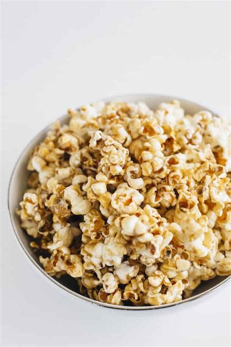 Homemade Healthy Salted Caramel Popcorn Fit Mitten Kitchen