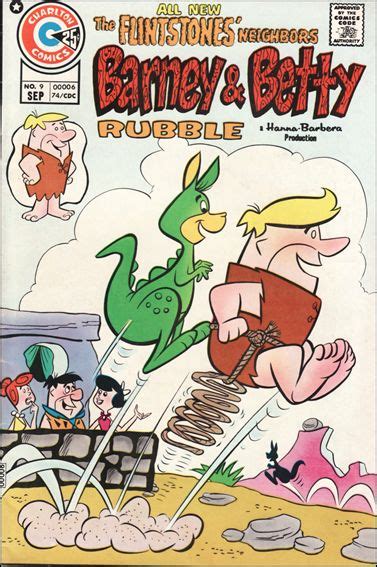 Barney And Betty Rubble 9 A Sep 1974 Comic Book By Charlton