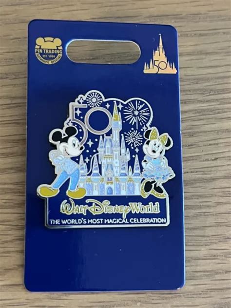 Walt Disney World 50th Anniversary Mickey And Minnie Mouse Cinderella