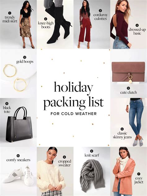 The 12 Piece Cold Weather Packing List That Will Simplify Your Holiday Fashion Blog