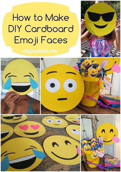 How To Make Cardboard Emoji Faces Emoji Faces Emoji Make Emoji