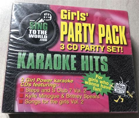 sing to the world karaoke girls party pack 1 3 cd g set various artists ac for sale online