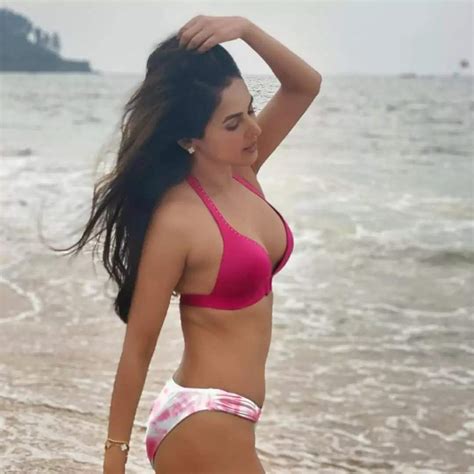 Photos Sonal Chauhan Flaunts Her Figure Wearing A Bikini See Her Glamorous Pics Here