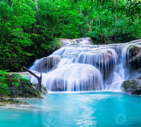 Waterfall At Erawan National Park Kanchana Buri Thailand 1324040