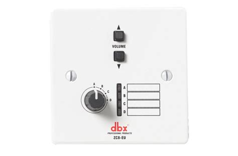 dbx zc 8 wall mounted zone controller avc group