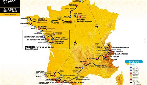 The 2021 tour de france will start in brest in brittany, on saturday, june 26 having originally been scheduled for a grand départ in copenhagen, denmark. Parcours Tour de France 2018