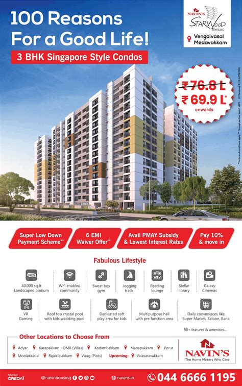 Navins Siakwood 3 Bhk Singapore Style Condos Ad Advert Gallery