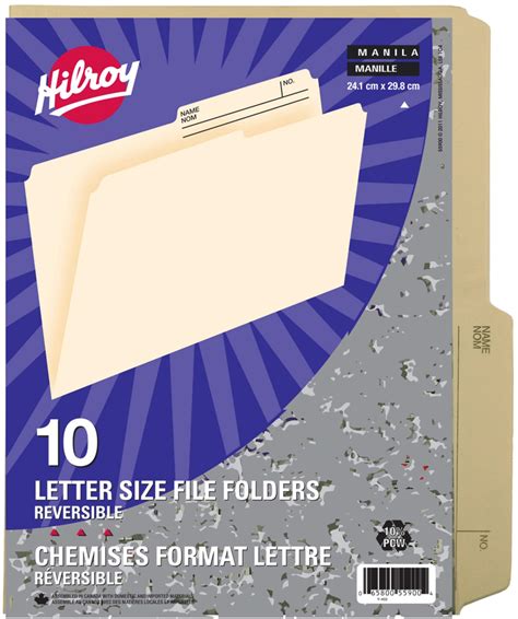 Hilroy Letter Size File Folders Manilla Canadian Tire