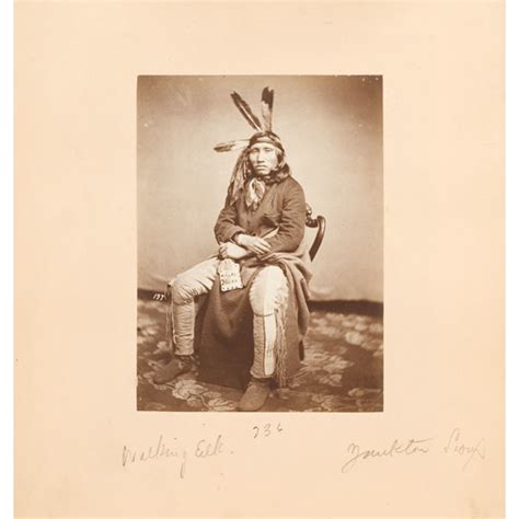 Julian Vannerson Half Plate Albumen Of Walking Elk Yankton Sioux