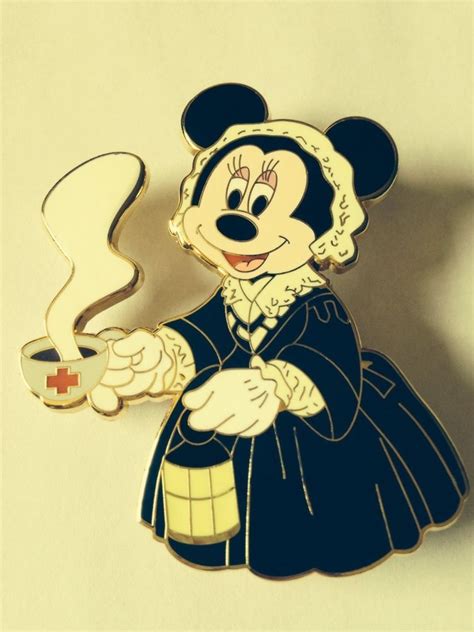 Disney Pin Minnie Mouse Dressed As Nurse Florence Nightingale Le 100