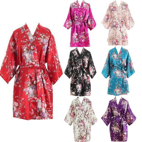 Meihuida Sexy 2019 New Silk Satin Kimono Robe Bathrobe Women Silk Bridesmaid Robes Sexy Robes