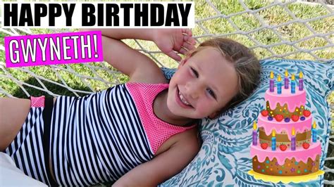 Gwyneths 8th Birthday Pool Party And Opening Presents Youtube