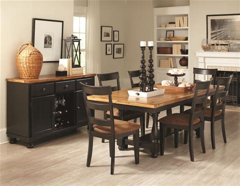 Blue and white kitchen color for you the blue lovers, it is very good to have it on your kitchen like for the cabinets and the table. Charlotte 5 Piece Dining Table Set in Rustic Amber/Black ...