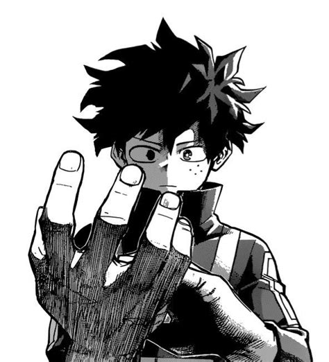 An Anime Character Holding His Hand Up To The Camera