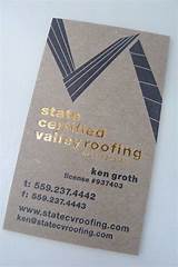Pictures of Metal Roofing Business Cards