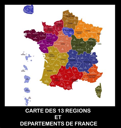 Carte de france departement 59. Carte de France des régions Images » Vacances - Arts ...