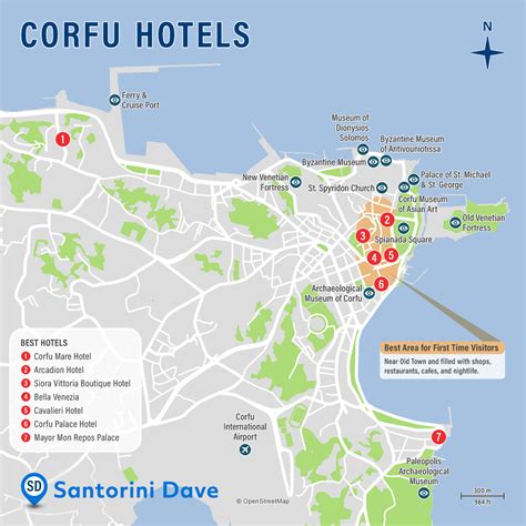 Corfu Town Hotel Map 7 Best Places To Stay
