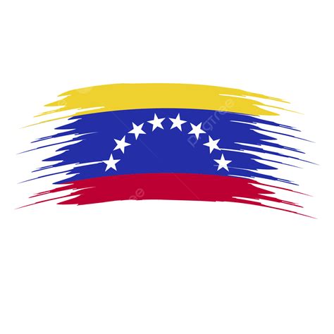 Bandera De Venezuela Trazo De Pincel Clipart Vector Png Bandera Venezolana Cepillo De La