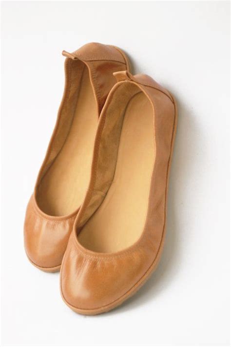 The Drifter Leather Handmade Shoes — Eko Ballet Flats In Glorious Wheat