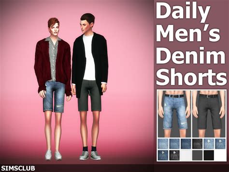 Simsclub — Daily Mens Denim Shorts Mens Denim Shorts Denim Shorts