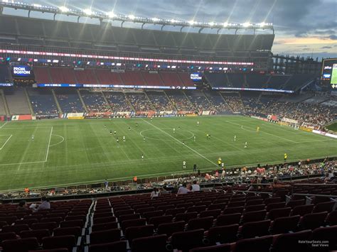Section CL12 at Gillette Stadium - New England Revolution