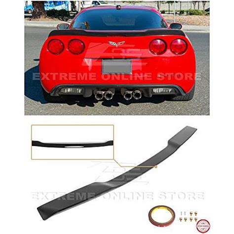 2005 2013 シボレー コルベット C6 全モデル交換用 Zr1 エクステンデッドスタイル リアトランク蓋ウィングスポイラー Abs