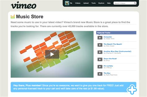 Vimeos Music Store Ensures Youre Not Breaking Copyright Law Shinyshiny