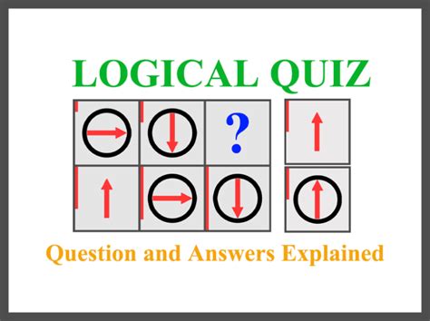 The Logical Quiz With Question And Answers Explained Beequizzcom
