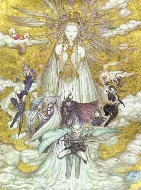 Yoshitaka Amano By Drawtheanime On Deviantart Final Fantasy Artwork