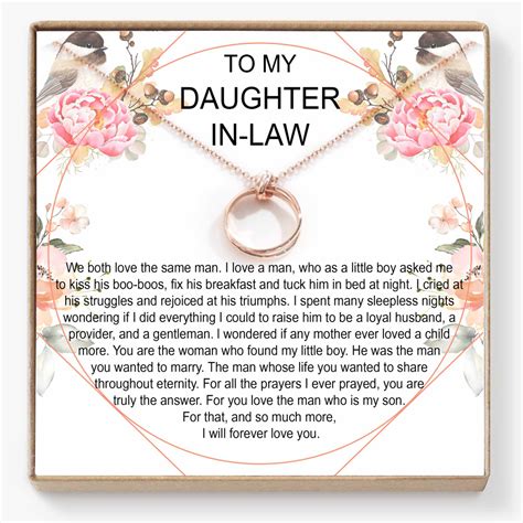 Daughter In Law Gift Necklace DL04 Happy Ava Daughter In Law