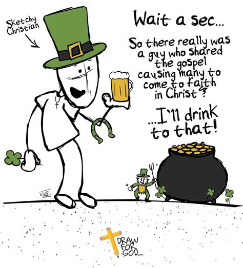 sketchy christian st patricks day christian comic