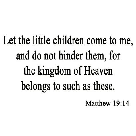 Vwaq Let The Little Children Come To Me Bible Wall Decal Wayfair