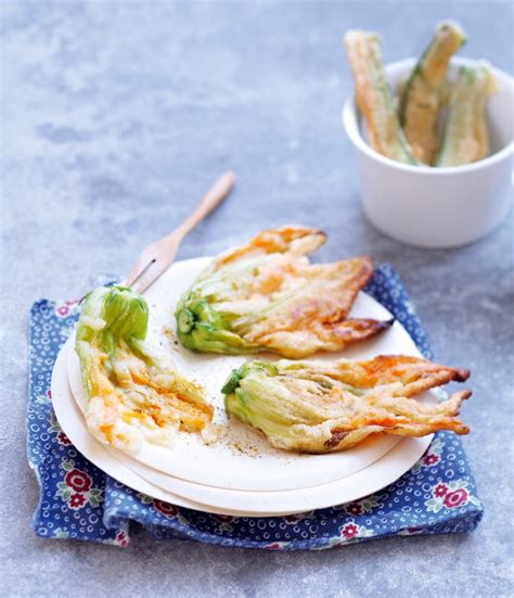Recette tempura de courgettes et de fleurs de courgettes
