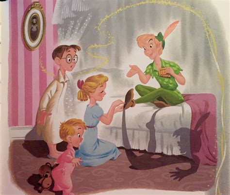 Disneys Peter Pan Illustrations By Al Dempster Wendy Peter Pan Peter
