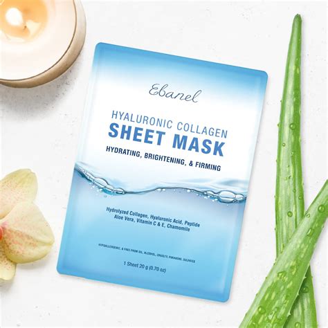 Buy Ebanel Pack Collagen Peptide Hydrating Face Masks Instant