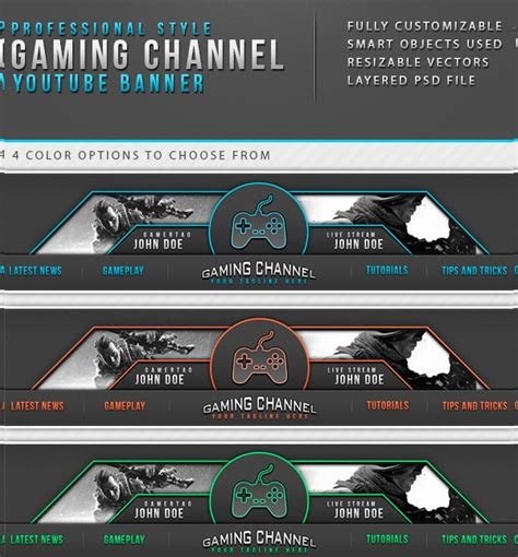 Youtube channel art game review banner. 20+ Printable Banner Templates | Free & Premium Templates