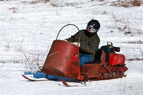 Vintage Snowmobile Show And Hill Climb Over At Moose Mountain In Cars
