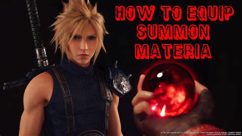 Final Fantasy 7 Remake How To Use Summon Materia Youtube