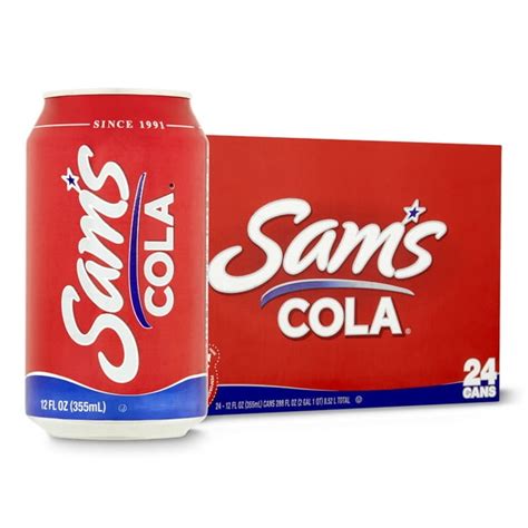Sams Cola Soda Pop 12 Fl Oz 24 Pack Cans