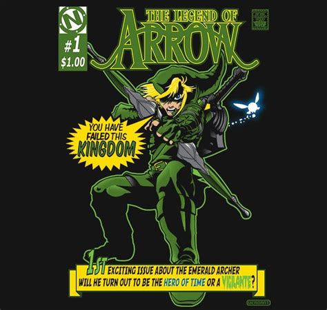 The Emerald Archer Green Arrow T Shirt The Shirt List Arrow T Shirt
