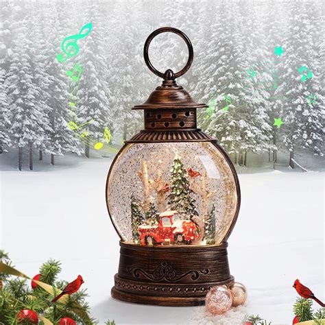 The Holiday Aisle® Christmas Snow Globe Musical Snow Globes Water