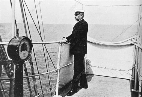 Prince Albert I Of Monaco Oceanographeron A Ship Stock Image H407