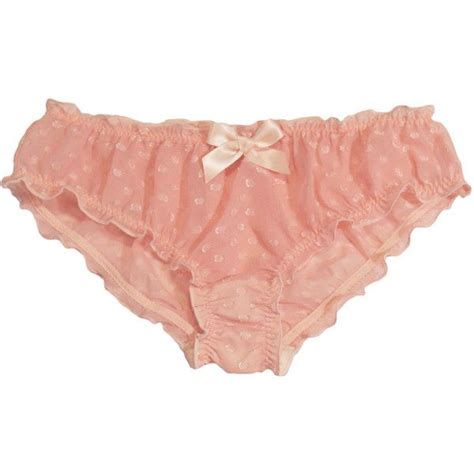 Sheer Pink Polka Dot Panties 60 Liked On Polyvore Featuring