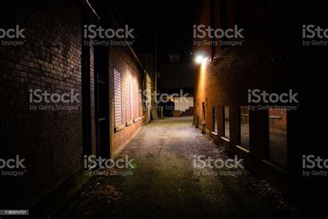 Dark Alleyway Stock Photo Download Image Now Night Street Alley